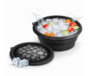 SHITHI Ice Face Bowl with Built-in Ice Tray