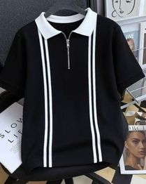 NEONOMAD Men Striped Regular Fit Polo T-Shirt