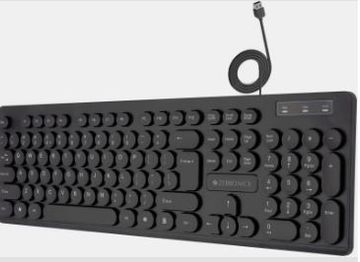 ZEBRONICS ZEB-K24 Wired USB Standard Desktop Keyboard
