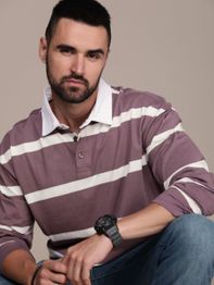 Roadster The Lifestyle Co. Men Collar Pure Cotton T-shirt