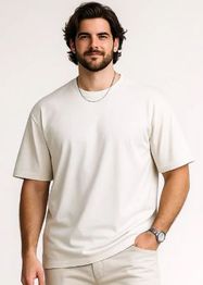 The Plus Life Men Drop-Shoulder Sleeves T-shirt