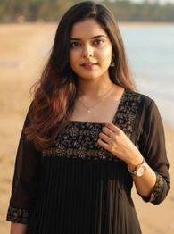 NYRIKA Women Embroidered Straight Kurta Suit Set