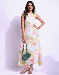 LEIA Women Floral Fit and Flare Dress