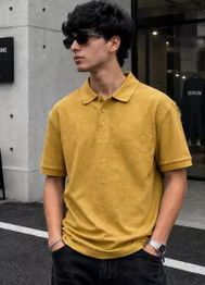 FABFLEE X AG Men Patterned Regular Fit Polo T-Shirt