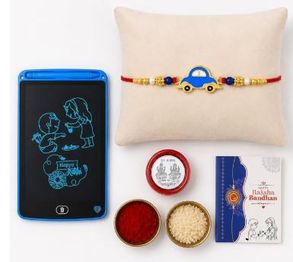 DeoDap Kids Cartoon Car Design Rakhi 