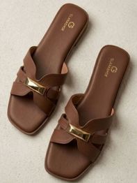 CLARASHOE Women Synthetic Leather Bows Square Toe Flats