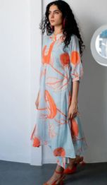 GoSriKi Floral Printed Kurta with Palazzos