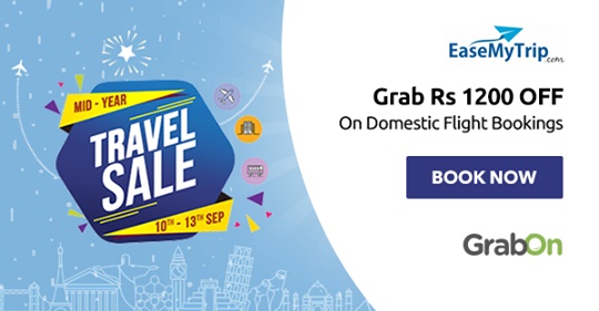 EaseMyTrip Coupons: Rs 1000 OFF Flight Best Offers | June 2019