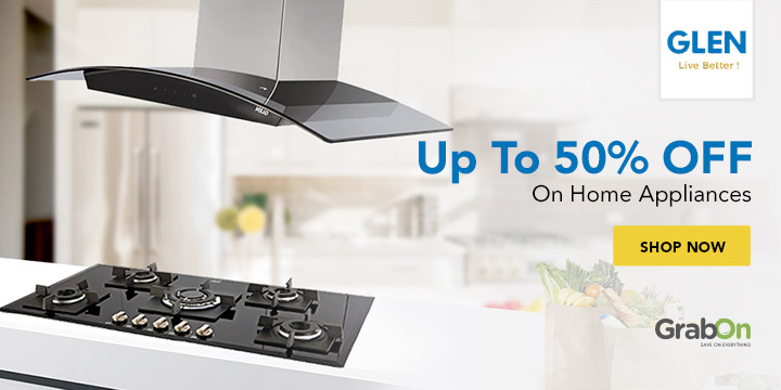 Glen India Coupons & Offers | Upto 43% Cooktop Promo Codes