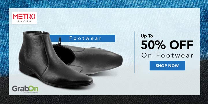 metro shoes sale flat 5 off