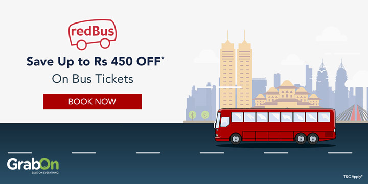 latest redbus offer code