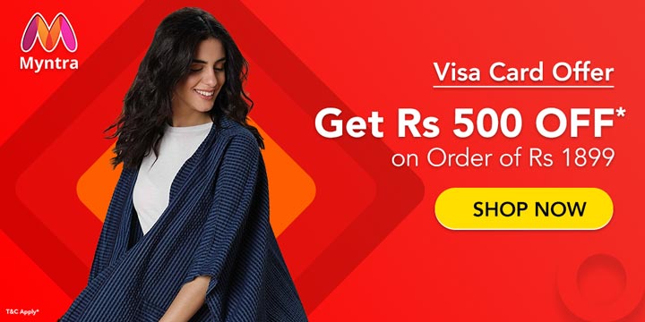 Myntra Coupons, Offers: Rs 500 OFF 