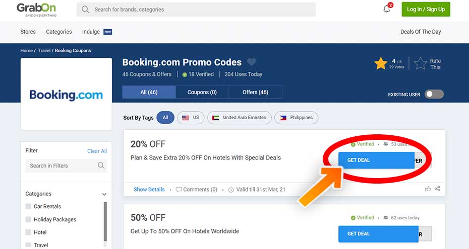 Booking Promo