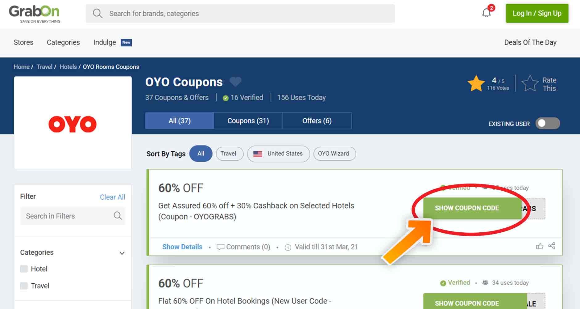 oyo coupon new user