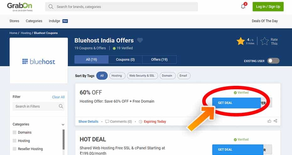 BlueHost Coupon Code