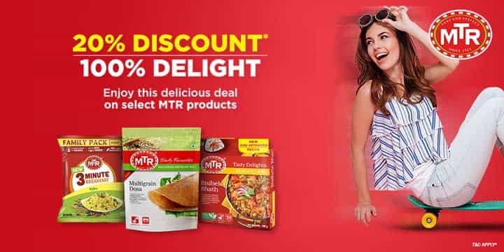 MTR Foods Discounts