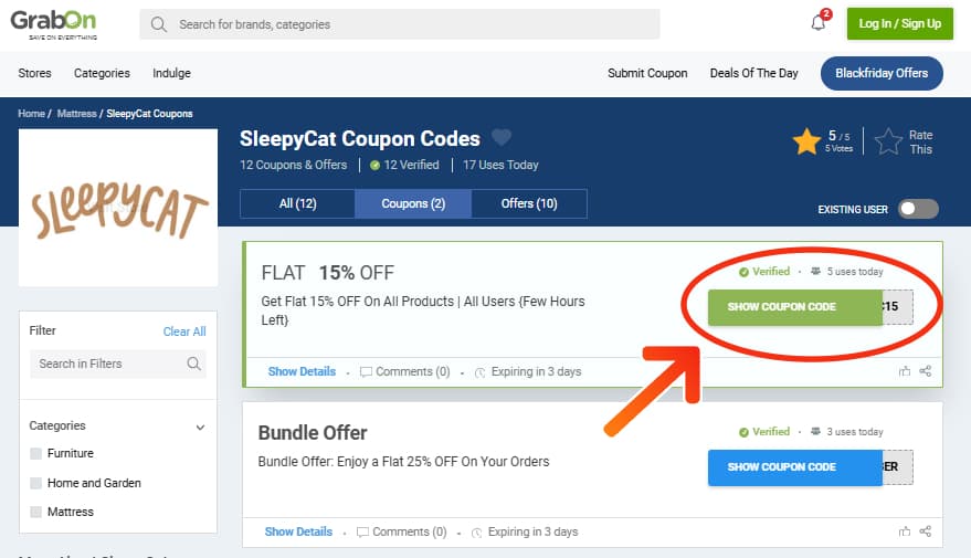 SleepyCat Coupon Codes