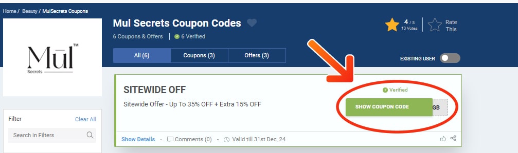 Mul Secrets Promo Codes