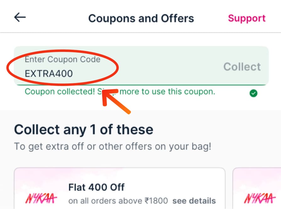 Nykaa first user coupon code online