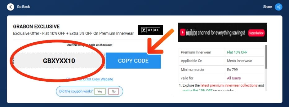 XYXX Crew Promo Codes