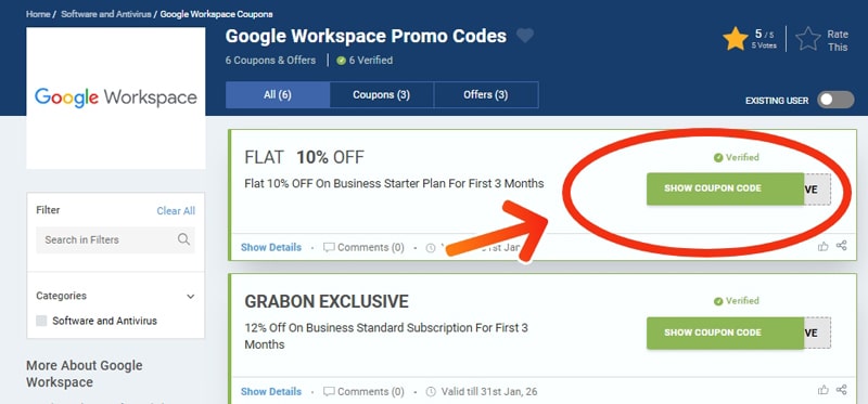 Google Workspace Coupons