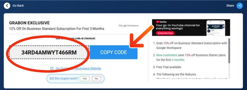 Google Workspace Coupon Codes