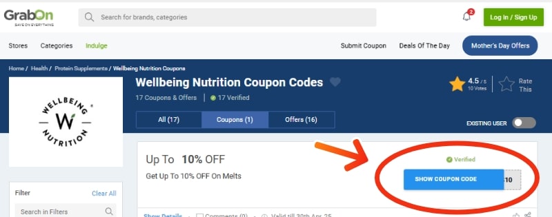 Wellbeing Nutrition Coupon Codes