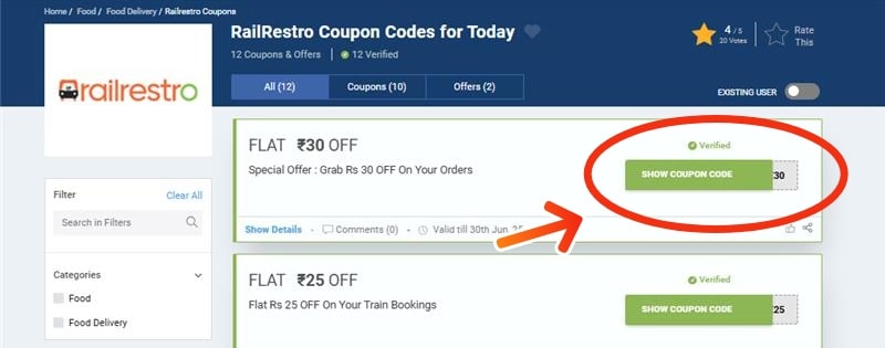 railrestro Coupon Codes