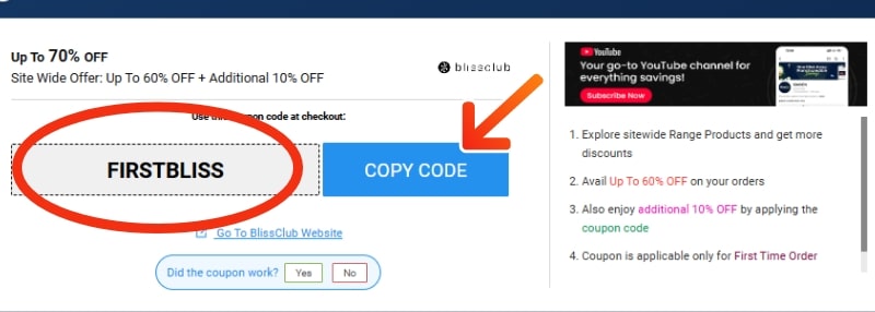 BlissClub Coupons