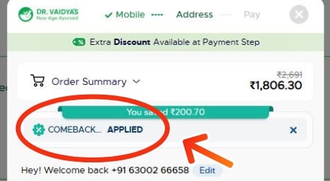 Dr vaidya Coupon Codes