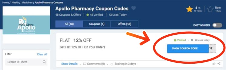 Apollo Pharmacy Coupon Codes