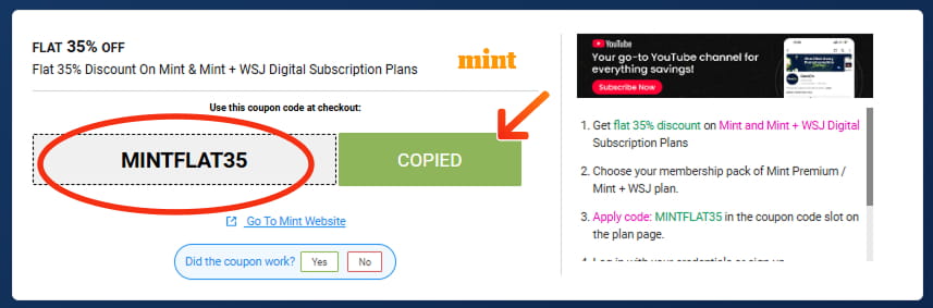 Mint Promo Codes