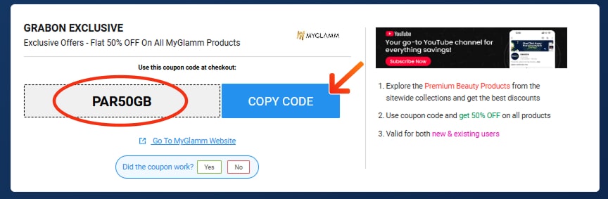 MyGlamm Promo Codes