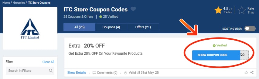 ITC Store Coupon Codes