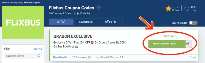 Flixbus Coupon Codes
