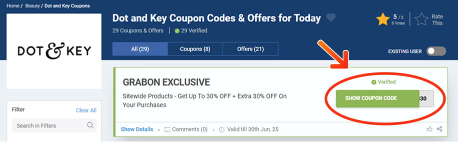 Dot & Key Coupon Codes
