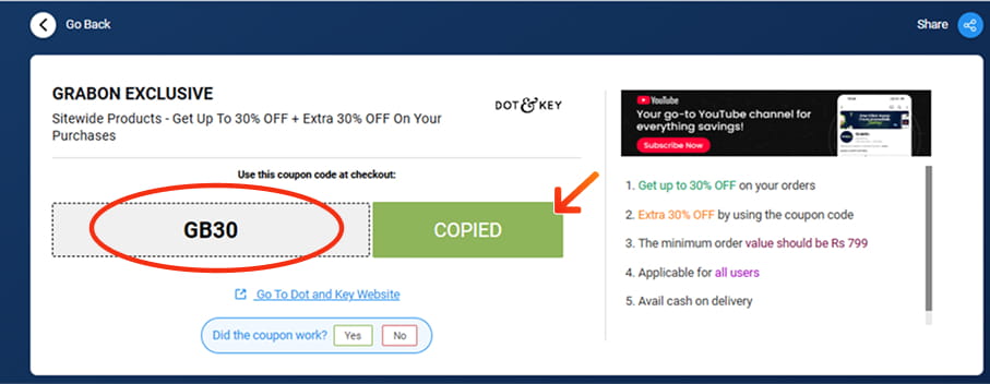 Dot & Key Coupon Codes
