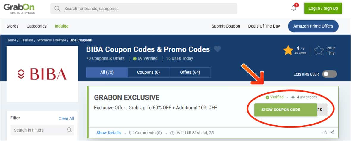 Biba Discount Codes