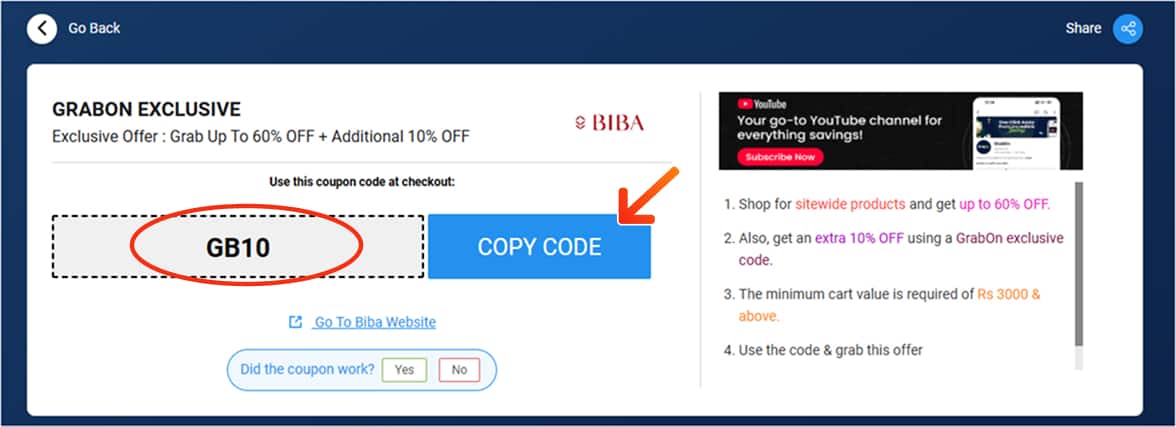 Biba Coupon Codes