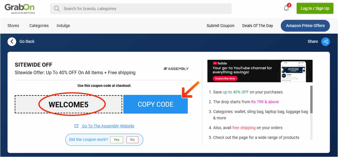 The Assembly Discount Codes