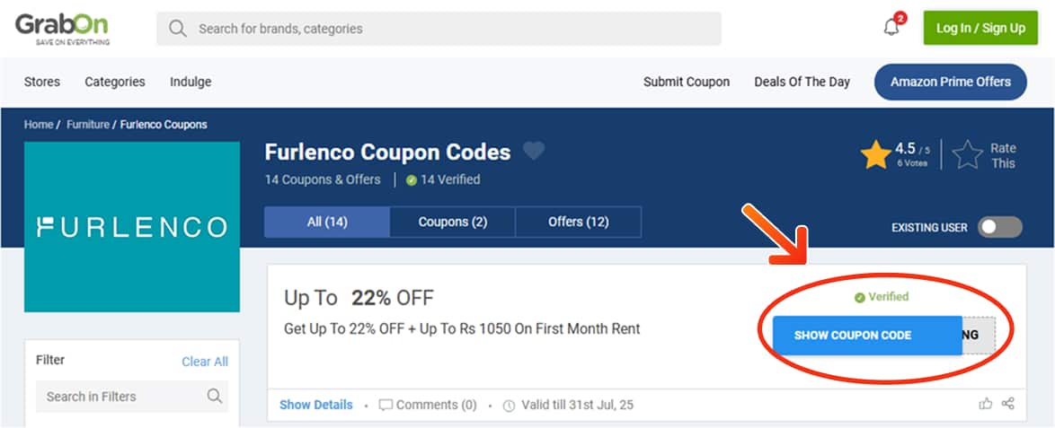 Furlenco Offers