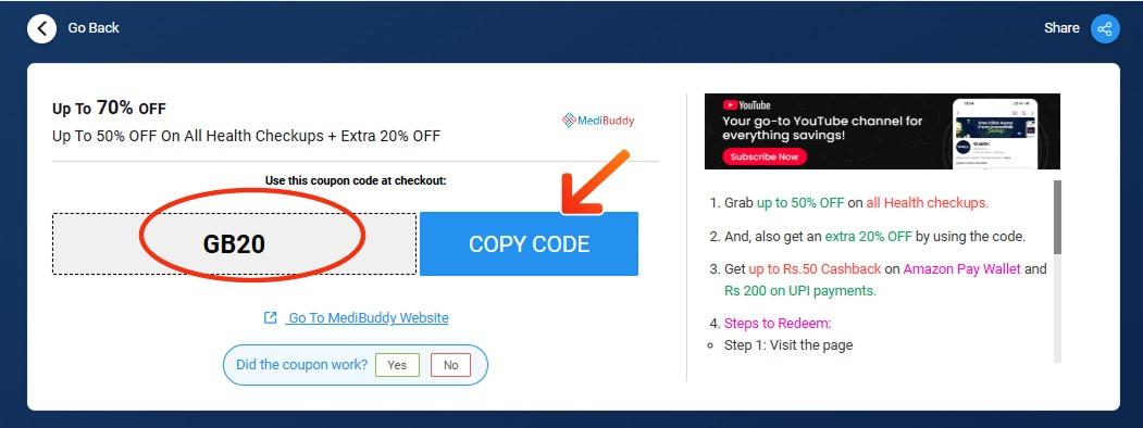 MediBuddy Discount Codes