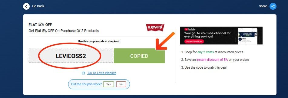 Levis Discount Codes