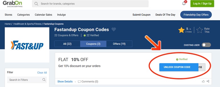 Fastandup Coupon Codes