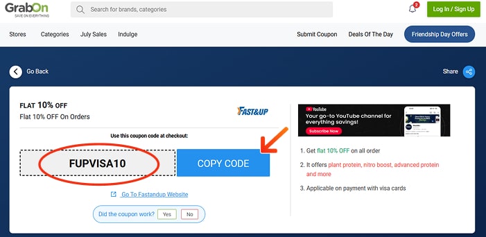 Fastandup Discount Codes