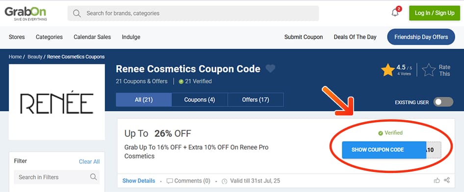 Renee Cosmetics Coupon Codes