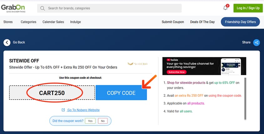 Nobero Discount Codes