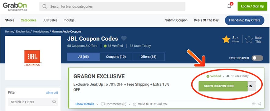 JBL Coupon Codes