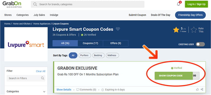 Livpure Smart Coupon Codes