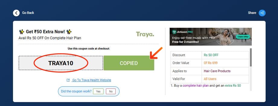 Traya Coupon Codes